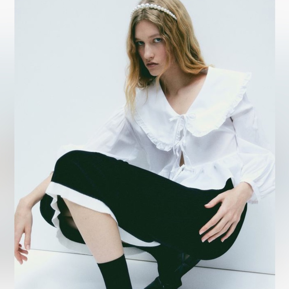 H&M Peter-pan collared blouse